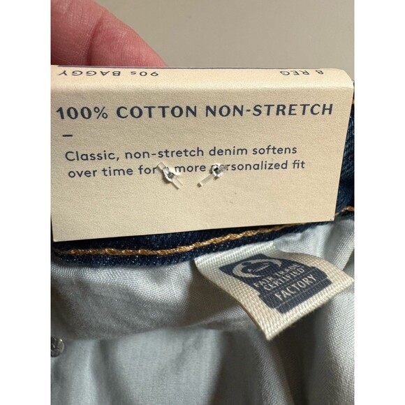 Universal Thread Women's Size 8 Mid Rise 90's Baggy Cuffed Jeans Dark Wash New - Picture 9 of 10